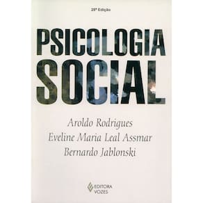 Livro - Psicologia Social - Eveline Maria Leal Assmar, Bernardo Jablonski e Aroldo Rodrigues