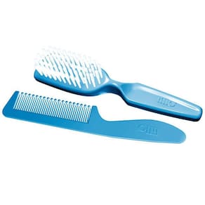 Conjunto p/ Bebê Lillo 964120 c/ Escova e Pente - Azul