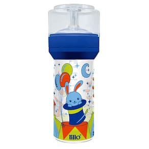 Mamadeira Lillo Super Magia 635021 com Bico de Silicone e Tampa Protetora Azul - 260 ml