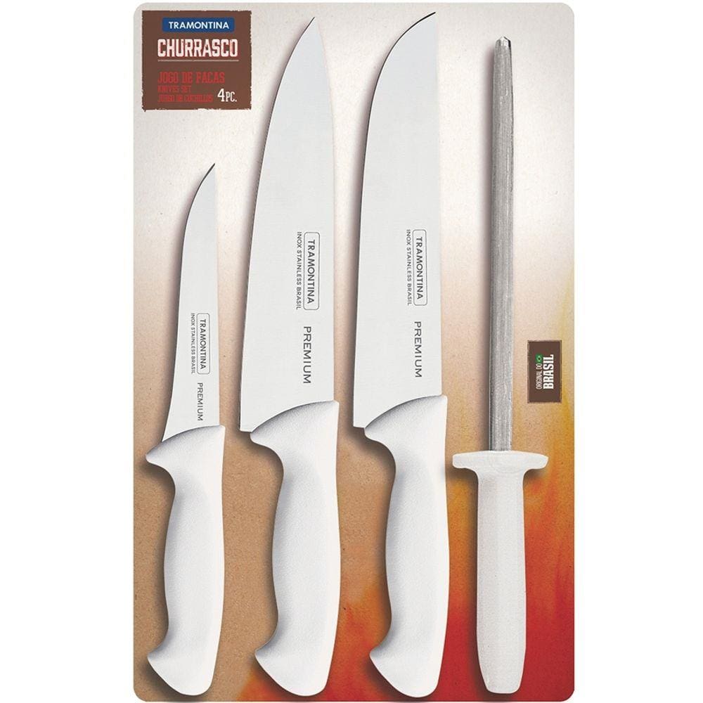 Conjunto De Facas Inox 4 Peças Premium 24699825 Tramontina