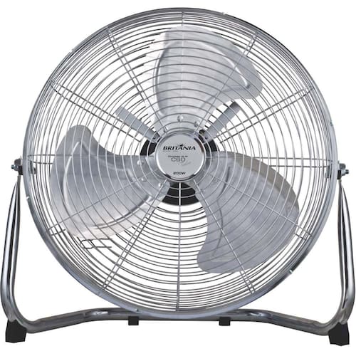 imagem-Circulador de Ar Britânia C60 Turbo 50cm com 3 Velocidades - Cromado - 220v
