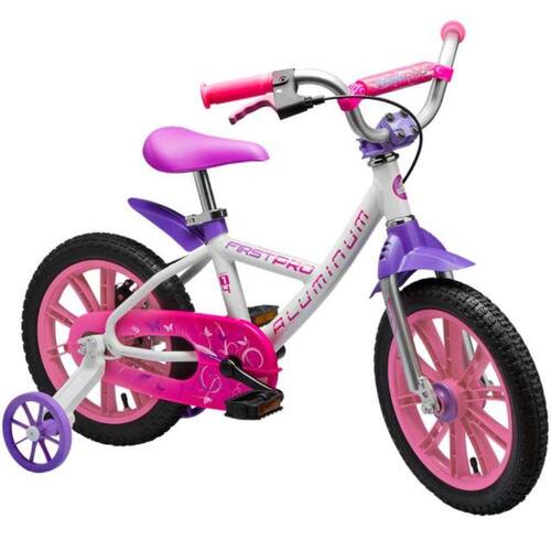 Bicicleta Aro 14 First Pro Girl - Aluminum Menor preço em Bicicleta Aro 14 First Pro Girl - Aluminum