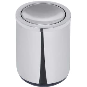 Lixeira Tramontina Cápsula com Tampa Basculante em Aço Inox - 10 L