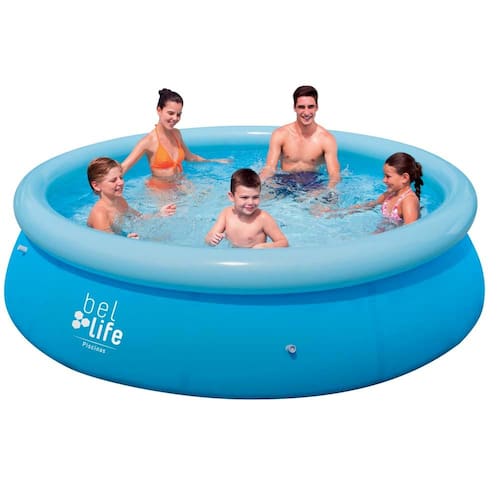 imagem-Piscina Inflável Bel Life 4600 Litros Azul - Bel Fix