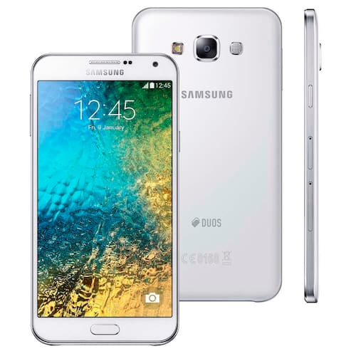 imagem-Smartphone Samsung Galaxy E7 4G Duos Branco com Dual chip, Tela 5.5", Câmera de 13MP e Frontal de 5MP, Android 4.4 e Processador Quad Core de 1.2 GHz