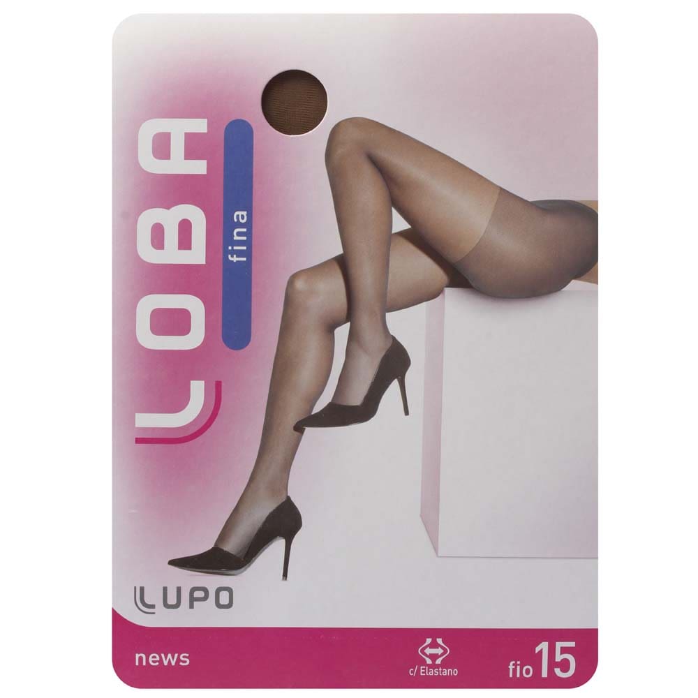 Meia-calça Feminina News Loba 5680 Fio 15 Lupo - Tamanho G - Pó de Arroz