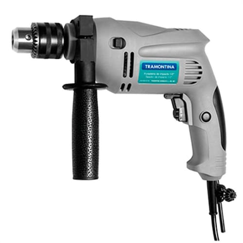 Furadeira de Impacto Tramontina 1/2" Reversível 500W Menor preço em Furadeira de Impacto Tramontina 1/2" Reversível 500W
