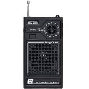 Rádio Portátil de 2 Faixas AM FM Dunga V RM-PF 25 Motobras