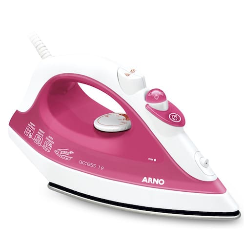 imagem-Ferro a Vapor Arno Access FA19 com Spray - Rosa - 110V