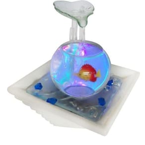 Cascata Aquário Fonte De Água Mini Peixe Decorativa Cerâmica (FT-H)