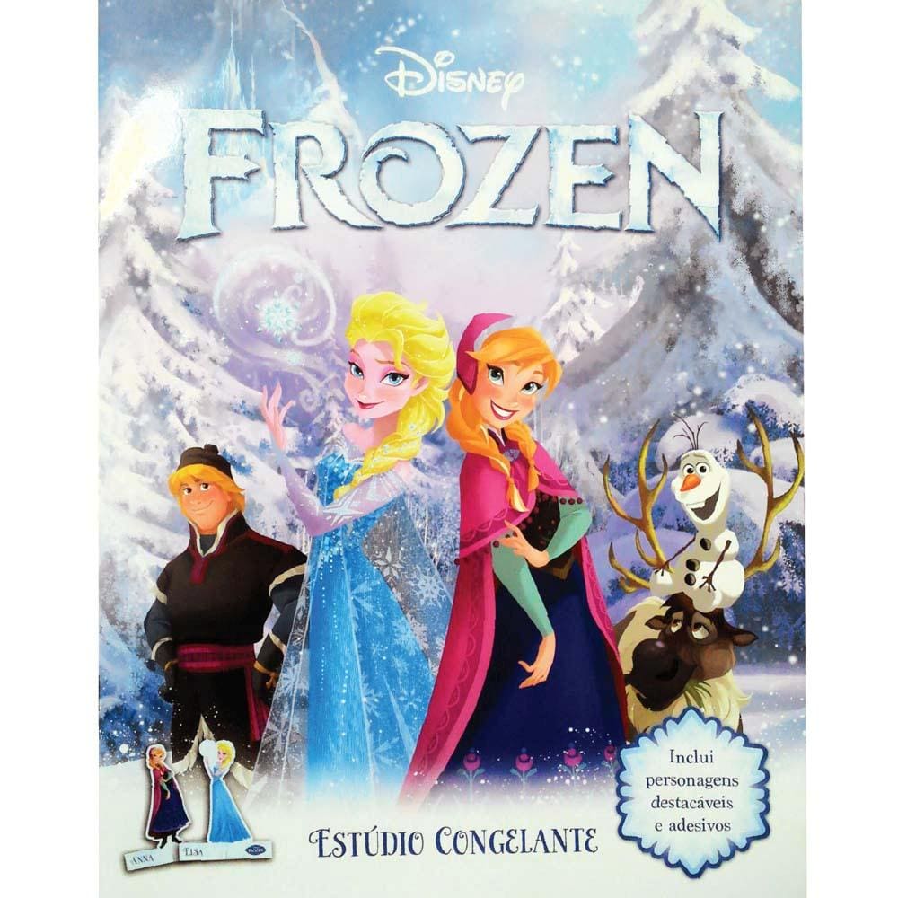 Livro - Livro de Adesivos - Frozen - Estúdio Congelante