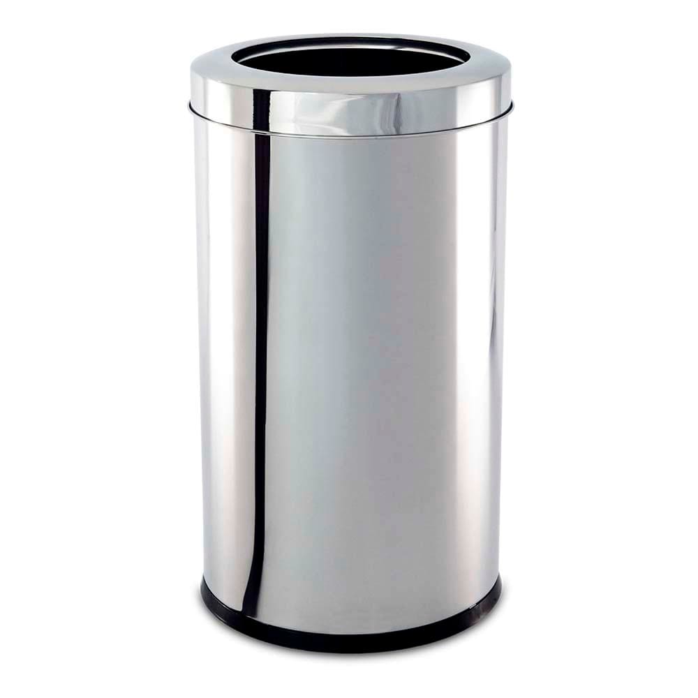 Lixeira com Aro 25x46 cm Brinox 3033/203 em Aço Inox – 21,2 Litros