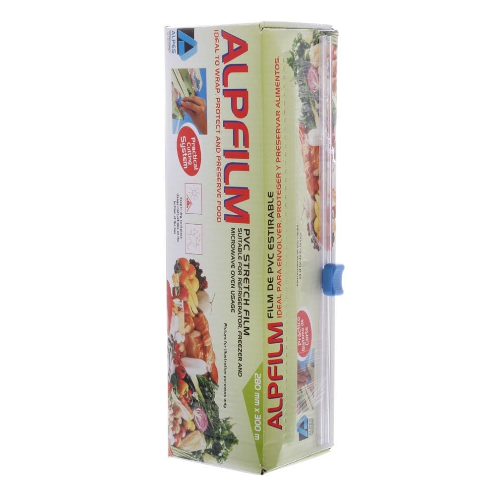 Filme de PVC Esticável para uso Semiprofissional com Trilho 280mm X 300m Alpfilm