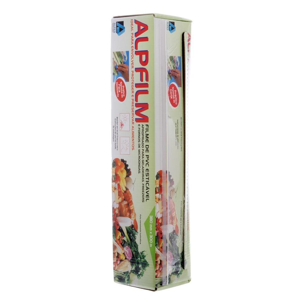Filme de PVC Esticável para uso Semiprofissional com Trilho 380mm X 300m Alpfilm
