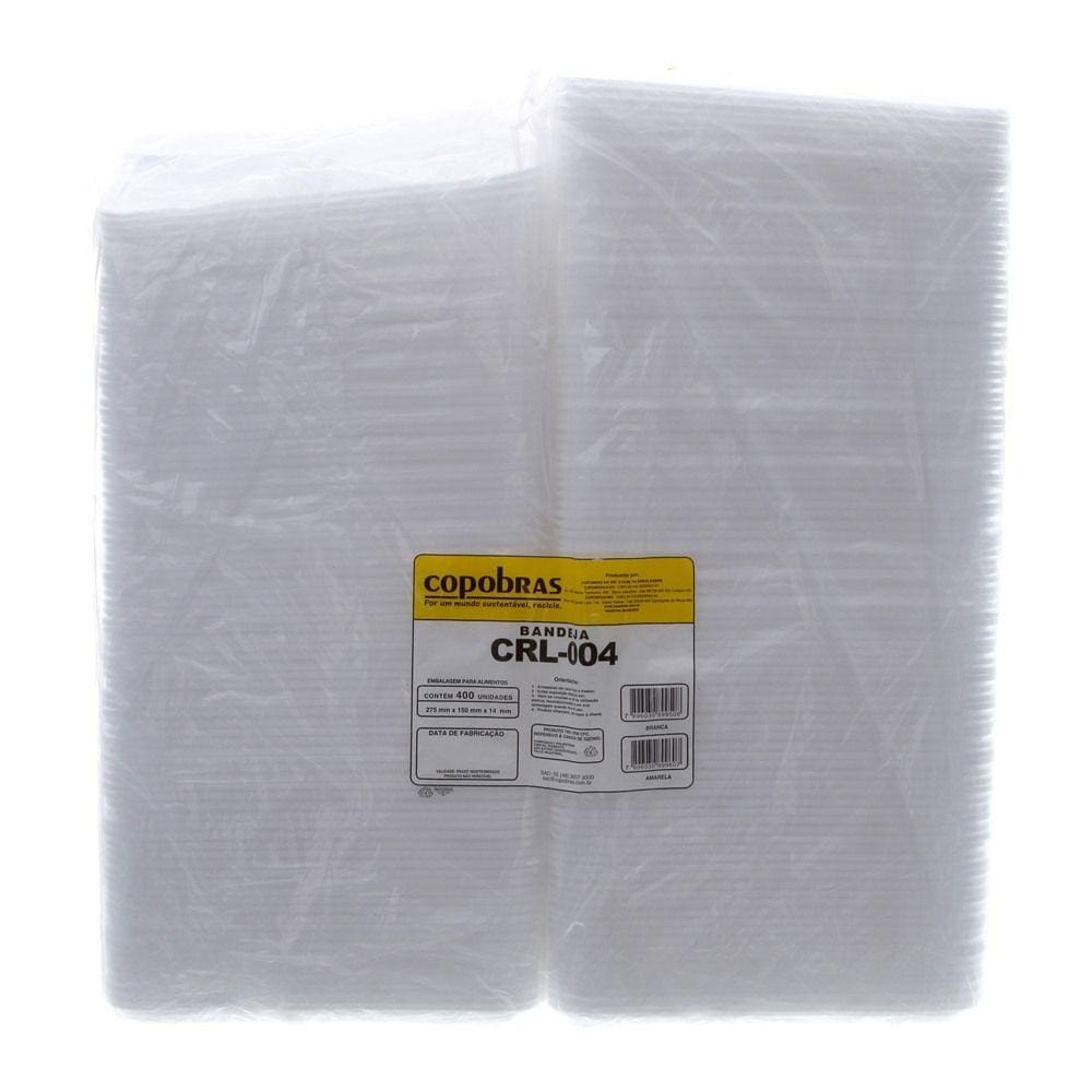 Bandeja de Isopor Branca CRL-004 com 400 Unidades Copobras