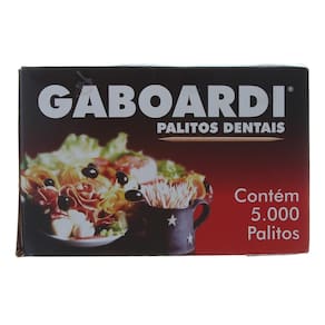 Palito de Dente Caixa com 5000 Unidades Gaboardi