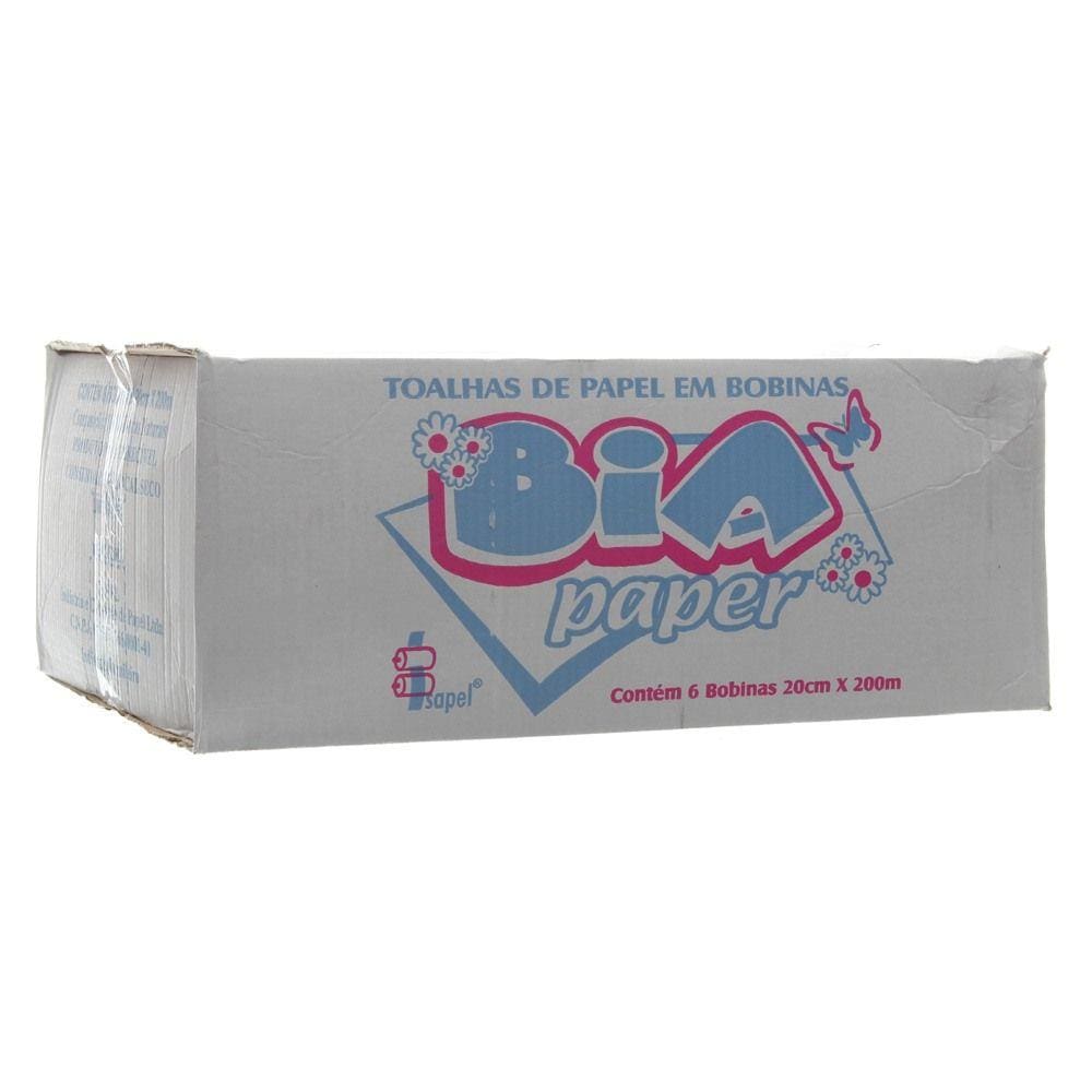 Bobina de Papel Toalha Extra Luxo com 6 Rolos Isapel