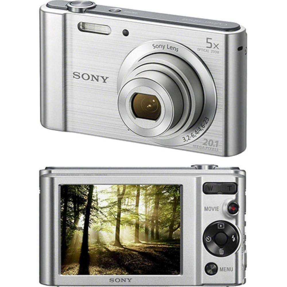 Camera digital sony w800 20 1mp 5x zoom optico foto panoramica videos