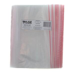 Sacos Plásticos Zip Lock com Fecho Hermético nº 10 com 100 Unidades