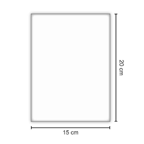 Saco de Plástico 15 x 20cm com 0,06 micras de espessura com 1 Kilo