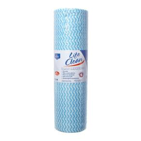 Pano Multiuso Azul Rolo com 30cm x 25m Life Clean
