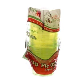 Copo de Acrílico Pic 25ml com 10 Unidades Plastilânia
