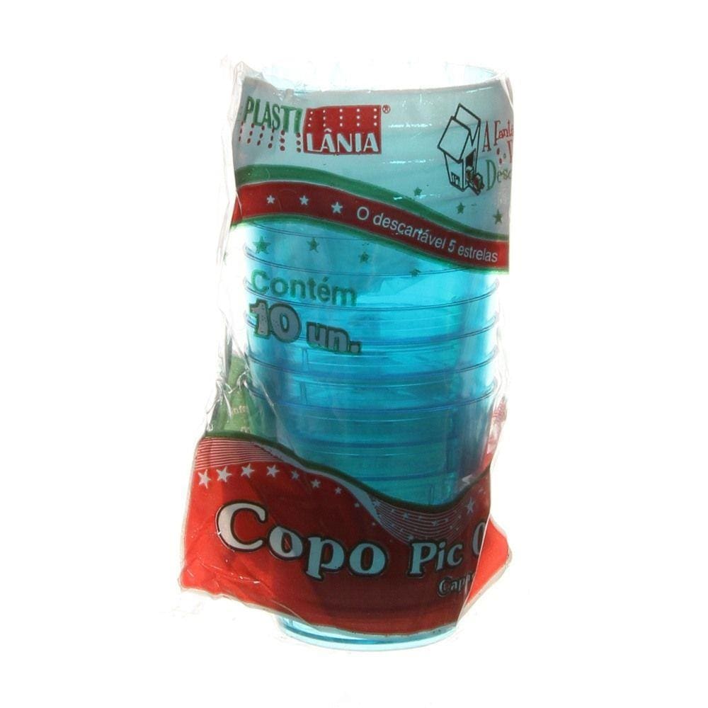 Copo de Acrílico Pic 25ml com 10 Unidades Plastilânia