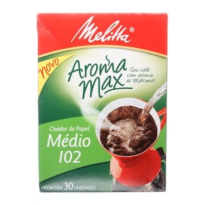 Coador de Papel Médio Nº102 com 30 Unidades Melitta
