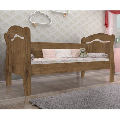 Cama Infantil J&A Móveis Babá Nicole com Proteção Menor preço em Cama Infantil J&A Móveis Babá Nicole com Proteção