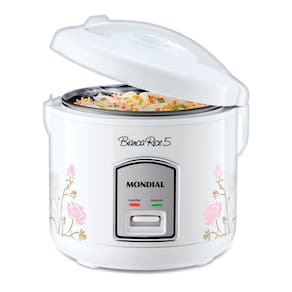 Panela Elétrica de Arroz Mondial Bianca Rice NPE-05 5 Xícaras - Branca