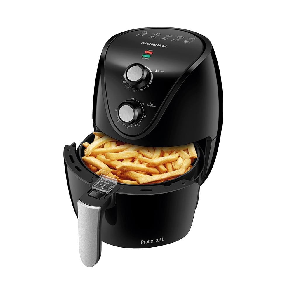 Fritadeira Elétrica Sem Óleo Air Fryer Britânia 3,2 Litros Preta