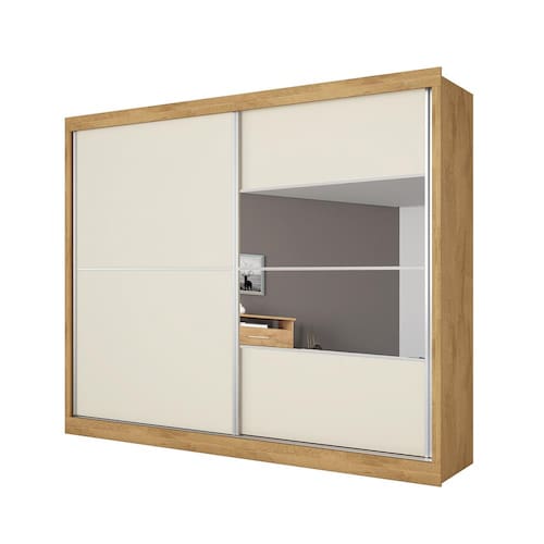 Guarda-Roupa Casal Móveis Europa Londres Flex com Espelho, 2 Portas de Correr e 4 Gavetas é boa?