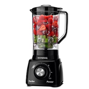 Liquidificador Mondial Turbo Power L-99 FB Preto com 3 Velocidades - 550W
