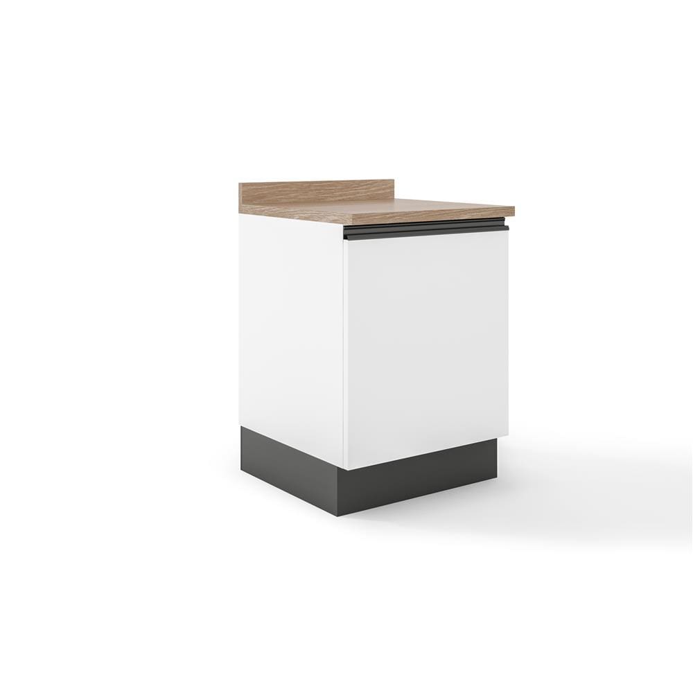 Balcão Bartira Línea com 1 Porta e 1 Prateleira - 60cm de largura - Branco