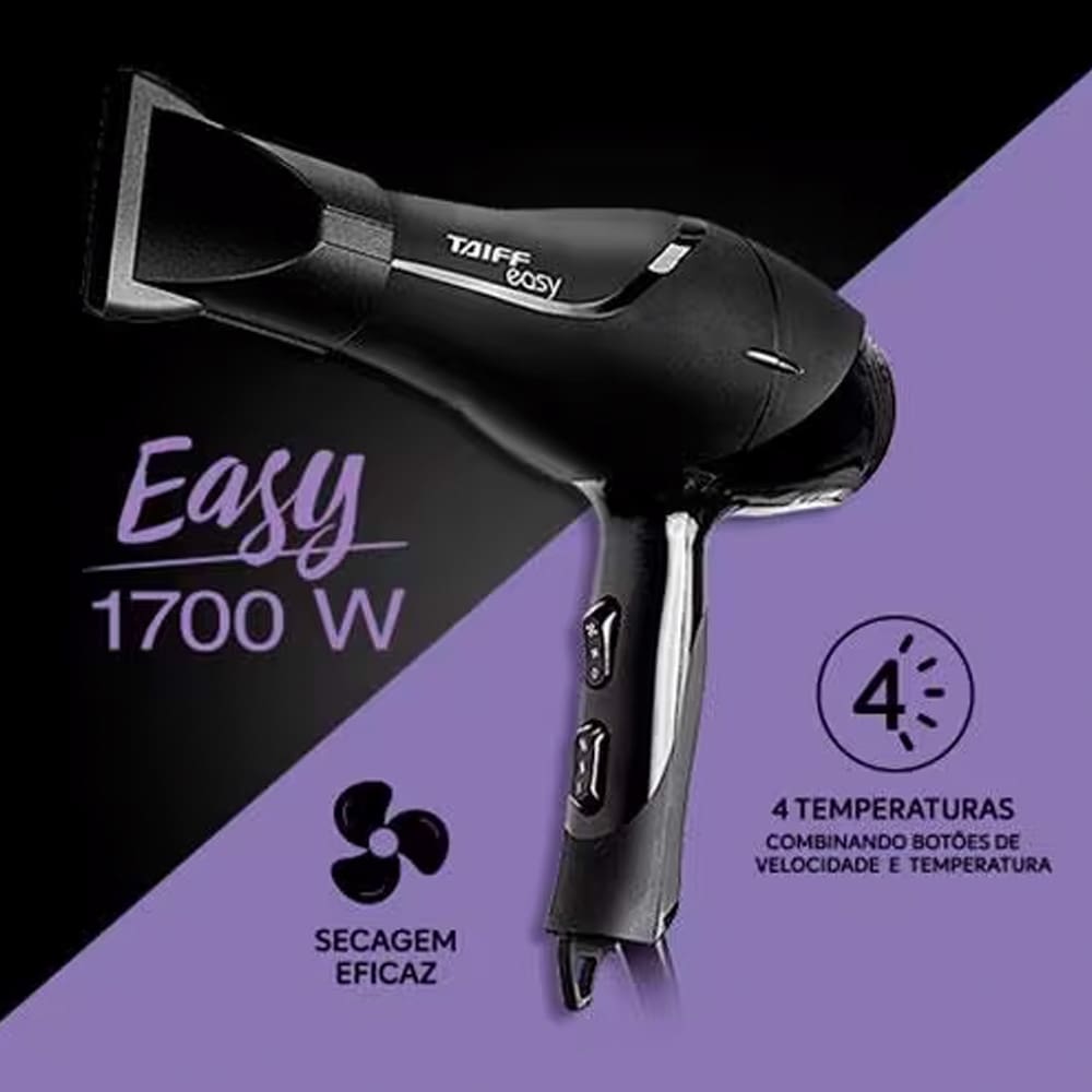 Secador De Cabelo Taiff Easy 1700w 330