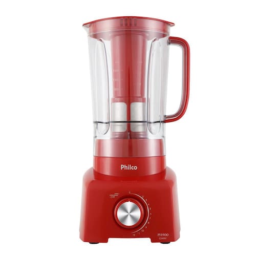 imagem-Liquidificador Philco PH900 Vermelho 1200W com 12 Velocidades - 220V