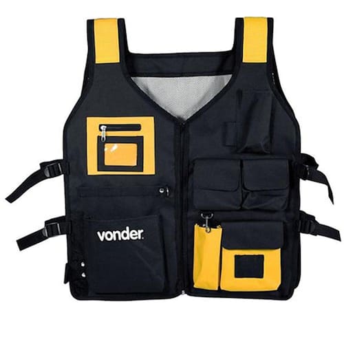 imagem-Colete porta ferramentas 7 bolsos - CL013 - Vonder