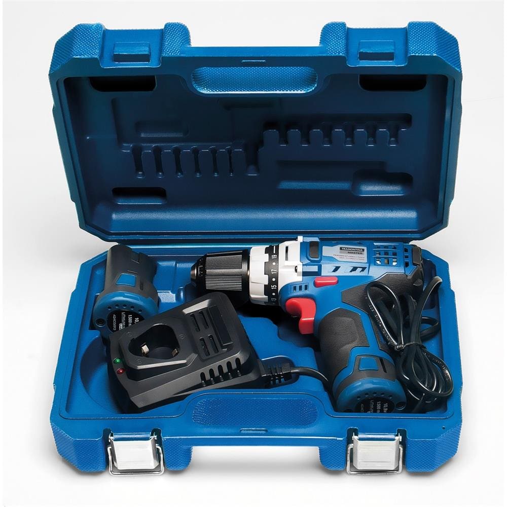 Parafusadeira e Furadeira Tramontina Master 3/8” à Bateria 10,8v 42403001 com Maleta - Bivolt