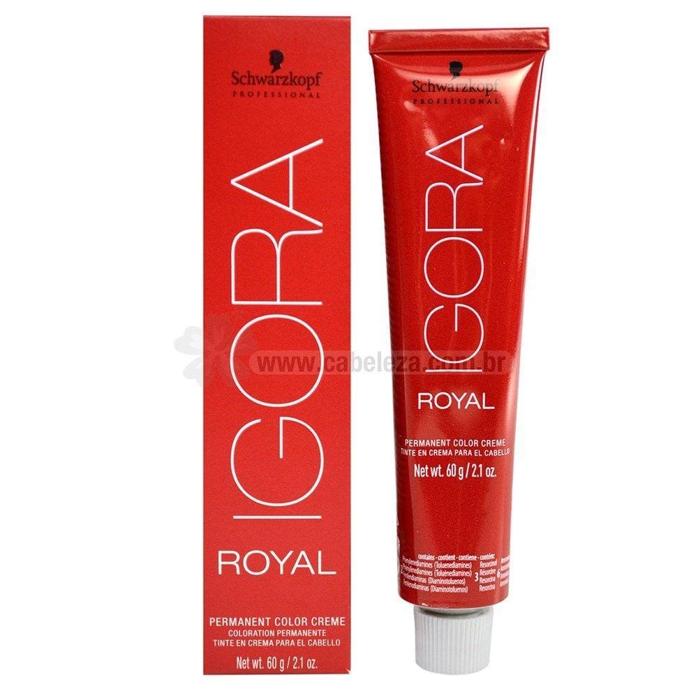 Coloração Schwarzkopf Igora Royal 60g - Cor 6-77 Louro Escuro