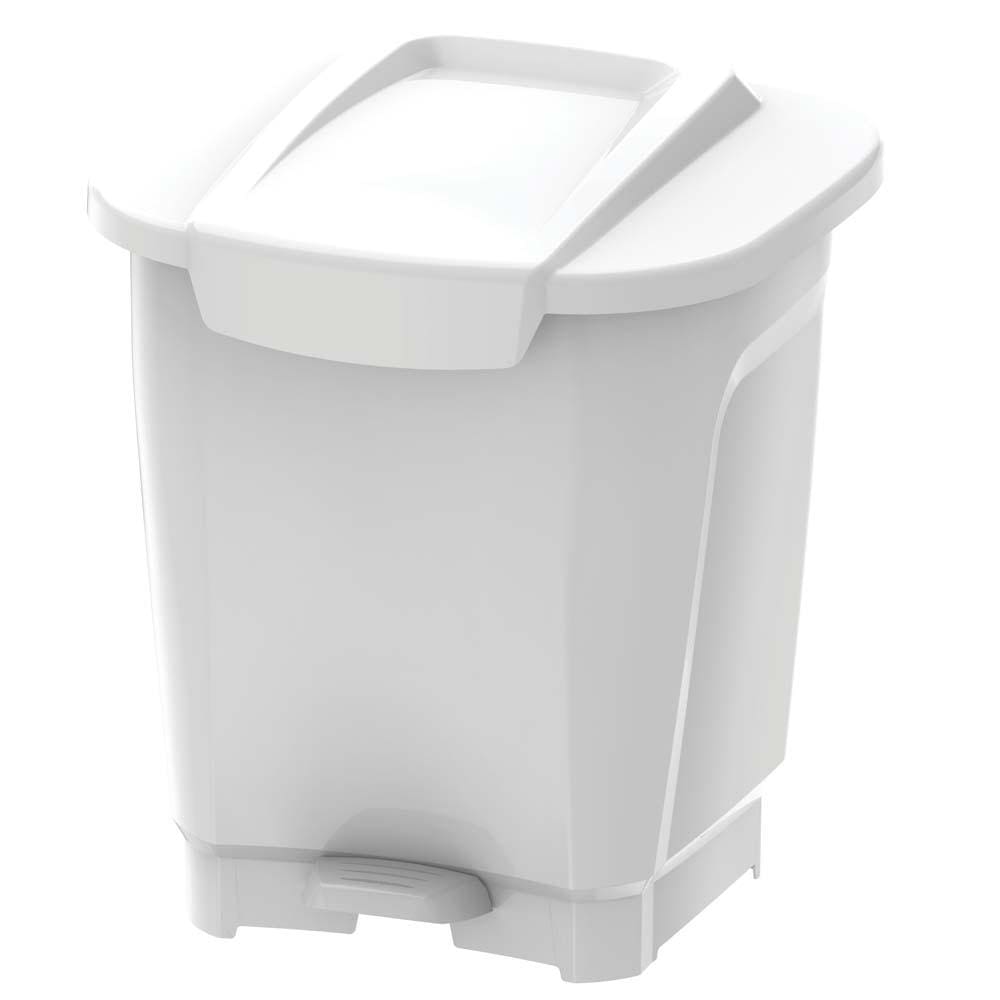 Lixeira Tramontina com Pedal Tramontina T-Force 92811 em Polipropileno - 15 L - Branca