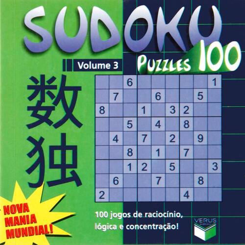 Livro - Sudoku Puzzles 100 (volume 3) - 100 jogos de raciocínio