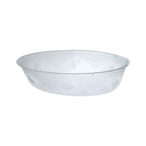 Pote Acrílico Oval Transparente 10 unidades Plastilânia