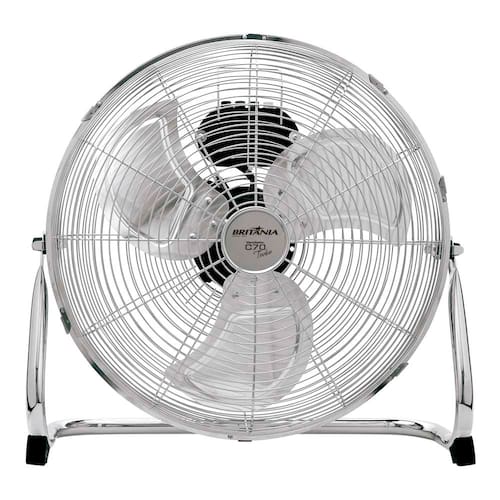 imagem-Circulador de Ar Britânia C70 Turbo com 3 Velocidades - Cromado - 110v