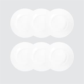 Conjunto de Pratos Fundos Duralex Opaline – 6 Peças