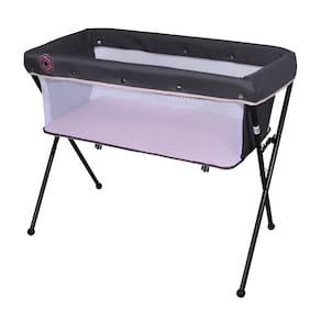 Berço Co-Leito Galzerano Bari – Preto/Grafite/Rosa