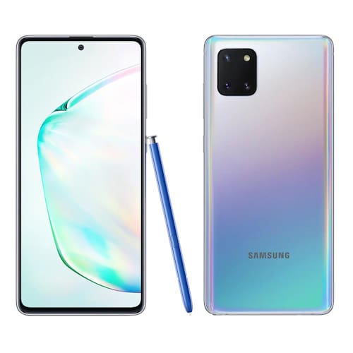imagem-Smartphone Samsung Galaxy Note 10 Lite Prata 128GB, 6GB RAM, Tela de 6.7", Câmera Traseira Tripla, Caneta S-Pen e Leitor de Digital na Tela