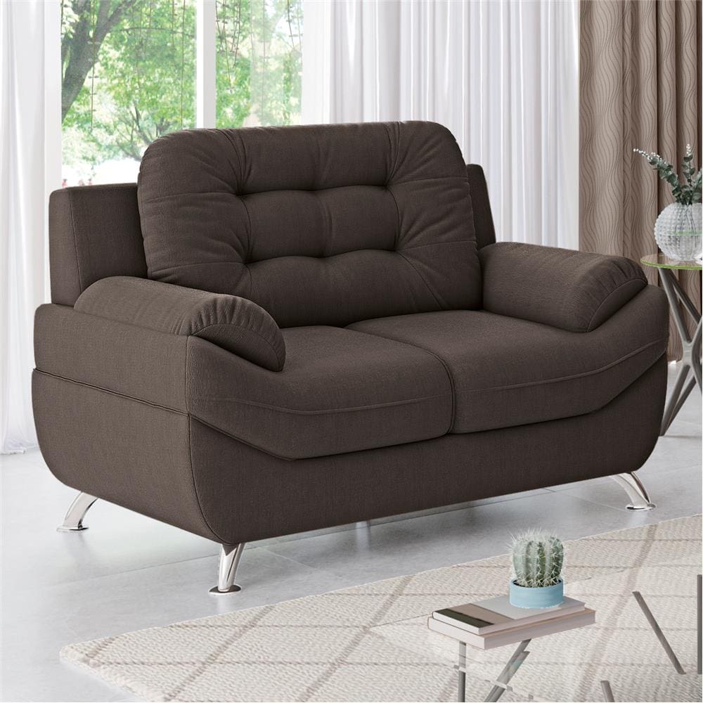 Sofá 2 Lugares Linoforte Mercury Revestido em | Casas Bahia