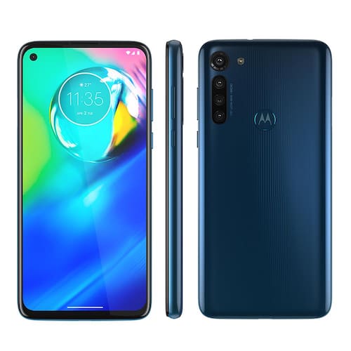 imagem-Smartphone Motorola Moto G8 Power Azul Atlântico 64GB, 4GB de RAM, Tela de 6.4”, Câmera Traseira Quádrupla, Android 10 e Processador Qualcomm Octa-Cor