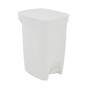 Lixeira Tramontina com Pedal Basic Compact em Polipropileno Branca – 10 L