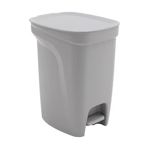 Lixeira Tramontina com Pedal Basic Compact em Polipropileno Cinza – 10 L